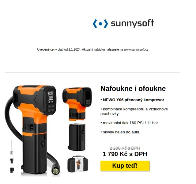 Sunnysoft: Povánoční výprodej – až 46% sleva na elektroniku – červenec 2026 | Nuslet.cz