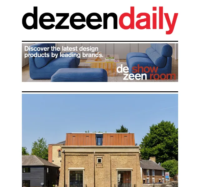 Dezeen Daily: nová architektura a design – červen 2026 | Nuslet.cz
