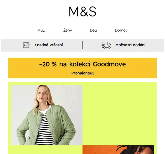 Marks and Spencer: -20% na kolekci Goodmove – červen 2026 | Nuslet.cz