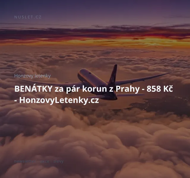 Honzovy letenky: Benátky 858 Kč z Prahy – květen 2026 | Nuslet.cz