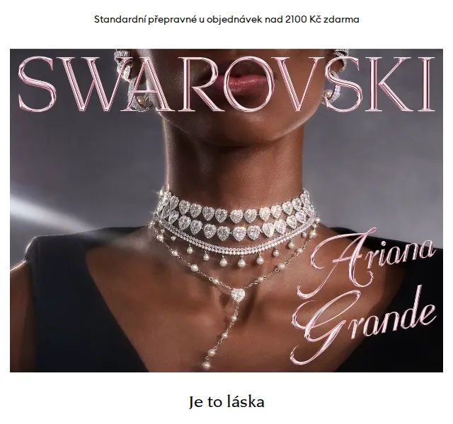 Swarovski: Kolekce Ariana Grande x Swarovski Capsule – květen 2026 | Nuslet.cz