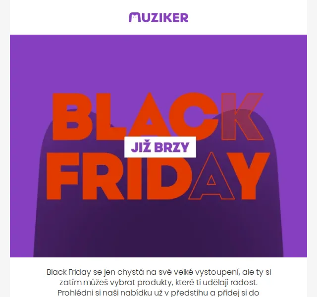 Muziker: Black Friday – připrav se na největší akci roku – červen 2026 | Nuslet.cz