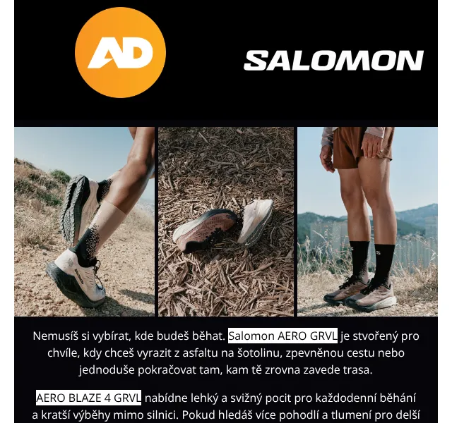 AD Sport: Salomon AERO FAMILY gravel boty – říjen 2026