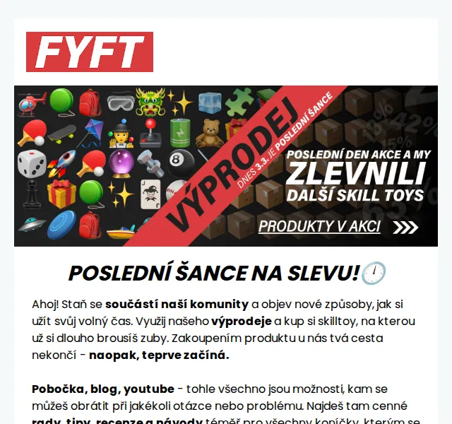 Zuzka | FYFT.cz: Skilltoys a kendamy v akci – červen 2026 | Nuslet.cz