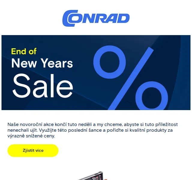 Conrad Electronic: Novoroční akce – slevy až 25 % – květen 2026 | Nuslet.cz