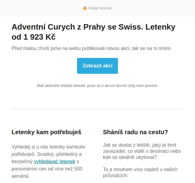 Cestujlevne.com: letenky do Curychu od 1 923 Kč – červen 2026 | Nuslet.cz