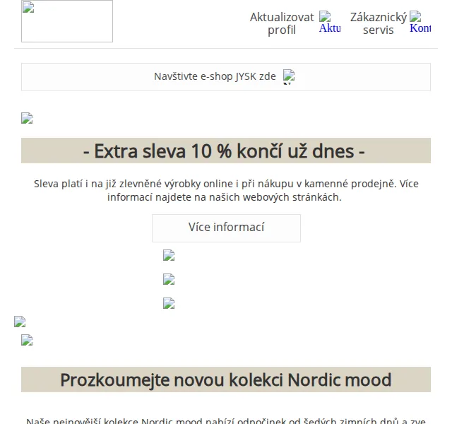 JYSK: Extra sleva 10 % na Nordic Mood – červenec 2026 | Nuslet.cz