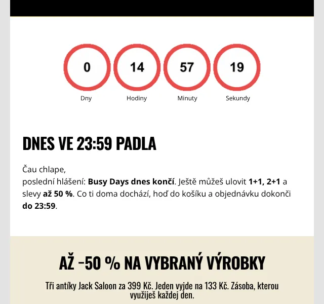 Angrybeards Busy Days až −50 % – září 2026
