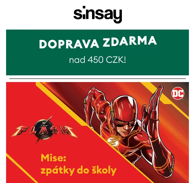 Sinsay: Zpátky do školy s DC Superhrdiny – červen 2026 | Nuslet.cz