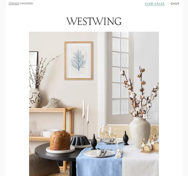 Westwing: Velikonoce ve stylu Hamptons – červen 2026 | Nuslet.cz