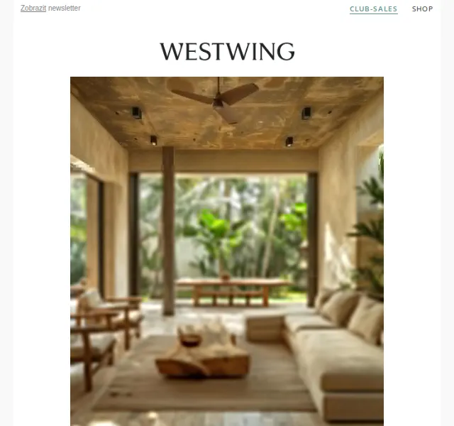 Westwing: Bali Cabana a francouzský interiér – červen 2026 | Nuslet.cz