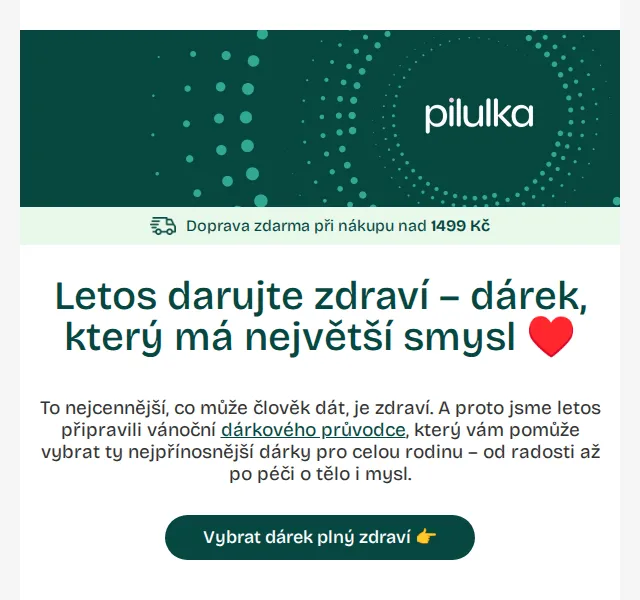 Pilulka: Vánoční dárky zdraví – slevy až 55 % – červen 2026 | Nuslet.cz