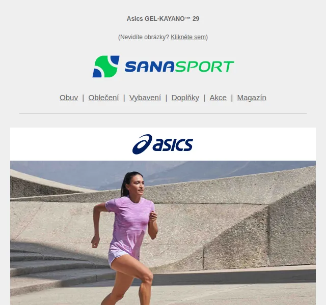 Sanasport: Asics GEL-KAYANO 29 – červen 2026 | Nuslet.cz