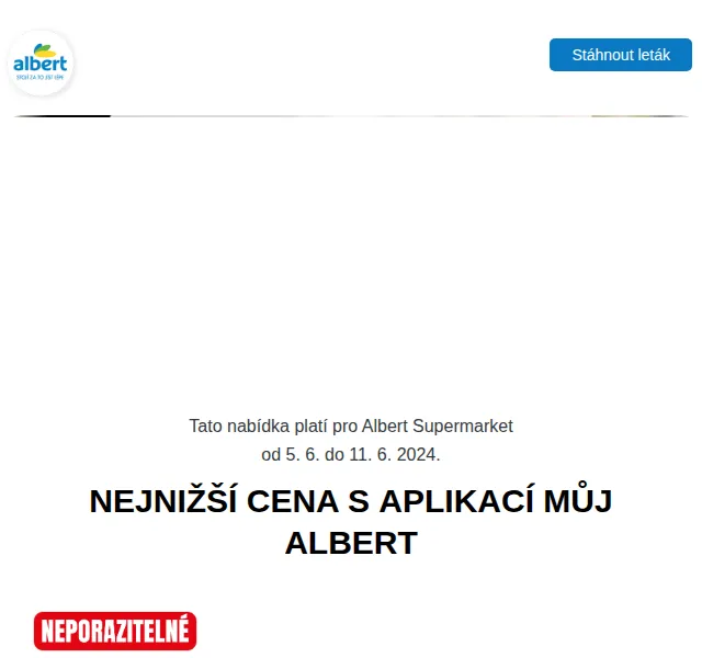 Albert: Pilsner Urquell 25,90 Kč a Jihlavanka 129,90 Kč – červen 2024 | Nuslet.cz