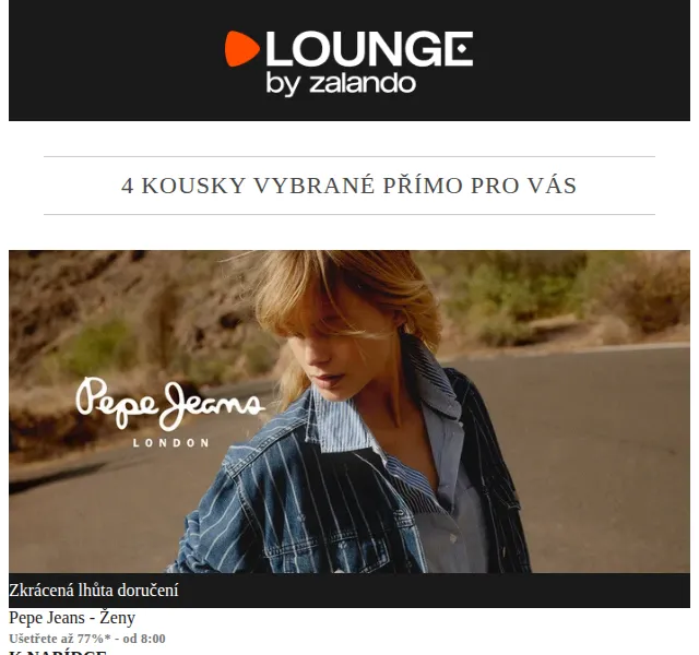 Lounge by Zalando: Pepe Jeans a DKNY – slevy až 80 % – červen 2026 | Nuslet.cz