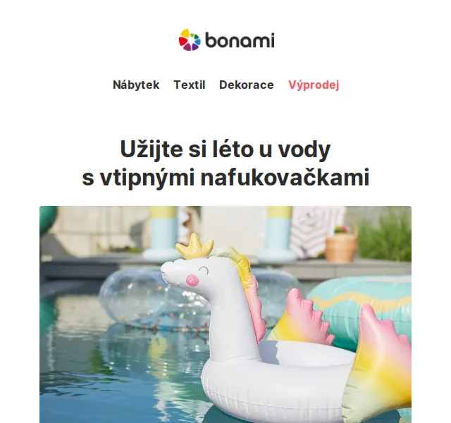 Bonami: Slevy až 50 % na letní nafukovačky – červen 2026 | Nuslet.cz