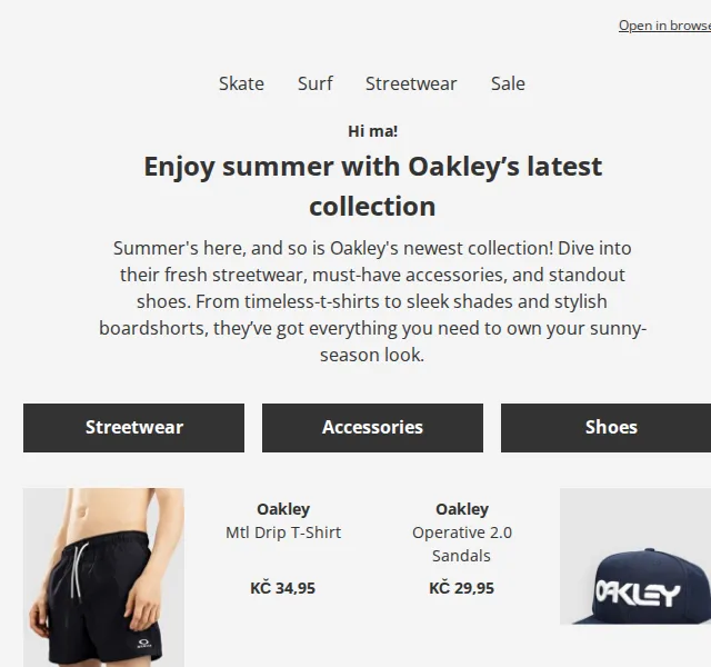 BLUE TOMATO: Oakley sluneční brýle a streetwear od 24,95 Kč – červenec 2026 | Nuslet.cz