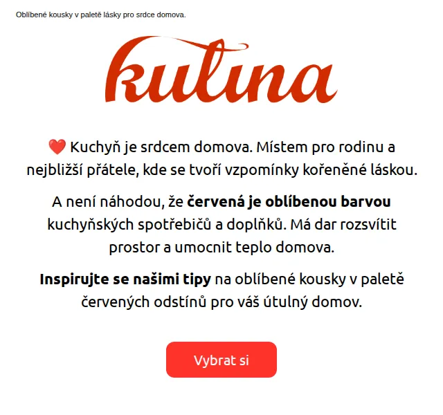KULINA.cz: Červené kuchyňské spotřebiče KitchenAid – červen 2026 | Nuslet.cz