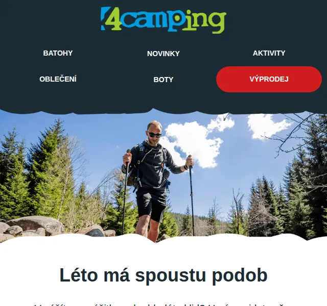 4camping: Letní výbava na hory, k vodě i pod stan – červen 2026 | Nuslet.cz