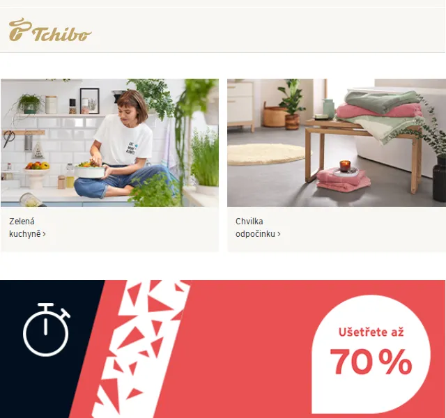Tchibo: Flash Sale až 70 % – červenec 2026 | Nuslet.cz