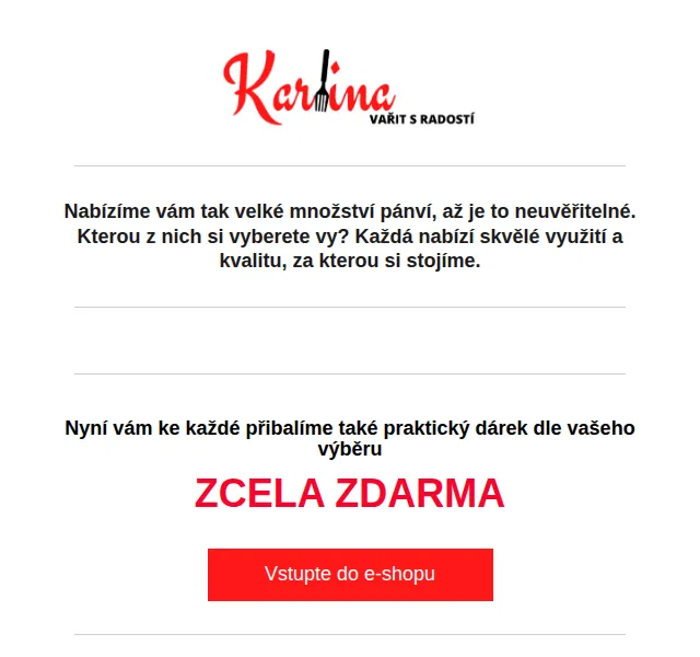 Karlina CZ: Dárek ke každé pánvi – červenec 2026 | Nuslet.cz