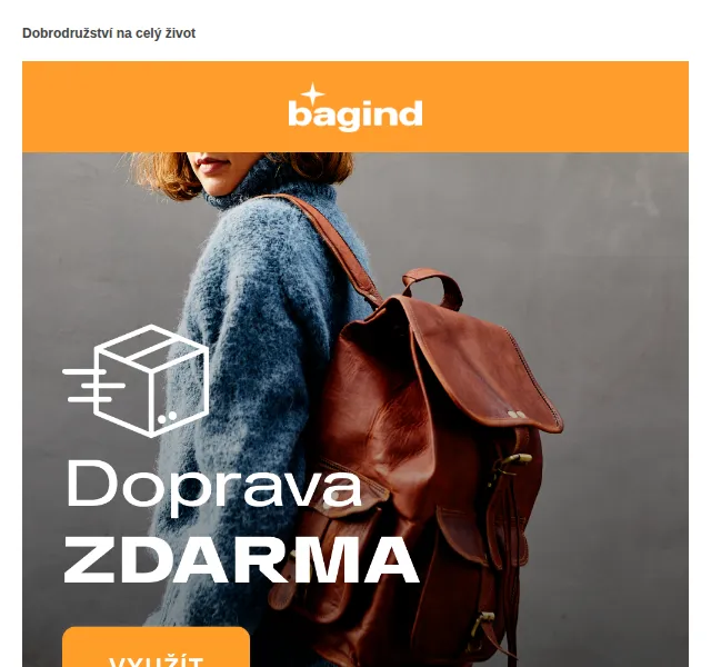Bagind: Poštovné zdarma – červen 2026 | Nuslet.cz
