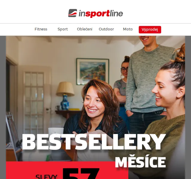 inSPORTline: Bestsellery měsíce se slevou až -57 % – červen 2026 | Nuslet.cz