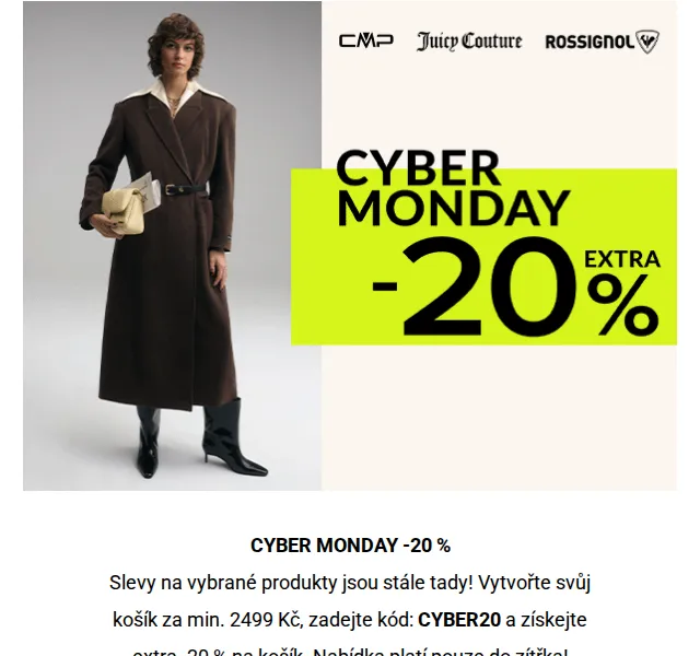 Modivo: sleva 20 % na CYBER MONDAY – červenec 2026 | Nuslet.cz
