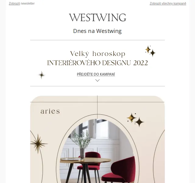 Westwing: Stylový horoskop interiéru – kolekce pro znamení – červen 2026 | Nuslet.cz