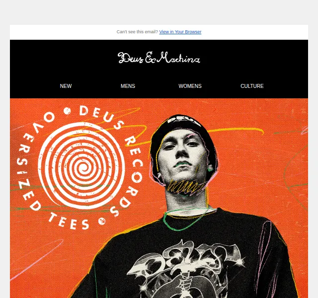 Deus Ex Machina Europe: Records Oversized Tee kolekce – červen 2026 | Nuslet.cz
