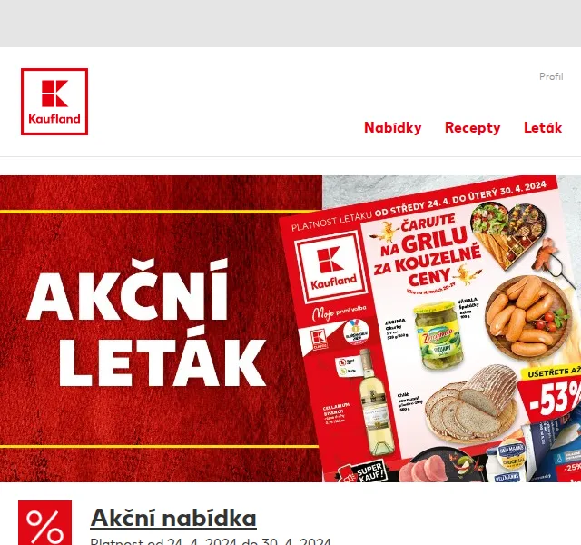 Kaufland: Grilovací slevy – červen 2026 | Nuslet.cz