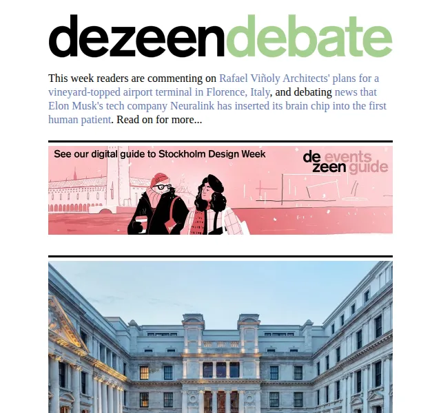 Dezeen Daily: Diskuze o plastech a architektuře – červen 2026 | Nuslet.cz