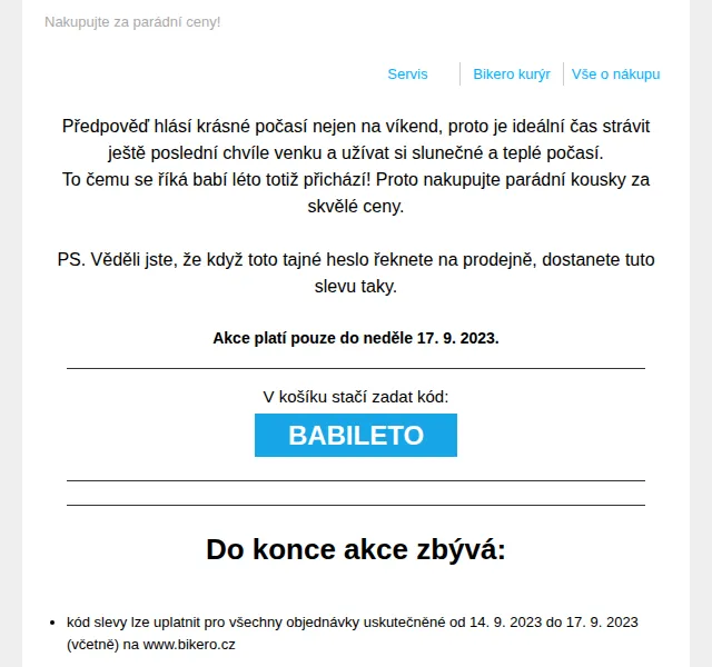 czbikero: Sleva 10 % na všechno – červen 2026 | Nuslet.cz