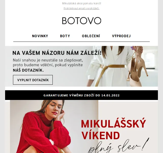 Botovo.cz: Mikulášská akce s punčochami zdarma a dopravou – prosinec 2021 | Nuslet.cz