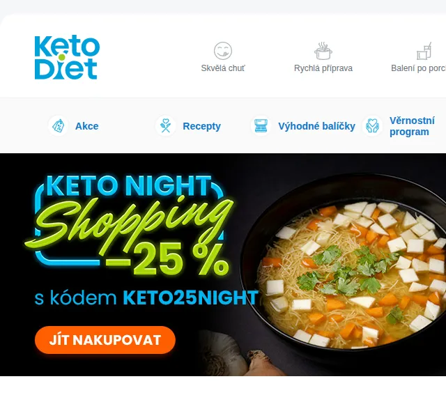 KetoDiet: Sleva 25 % na vše nezlevněné – červenec 2026 | Nuslet.cz