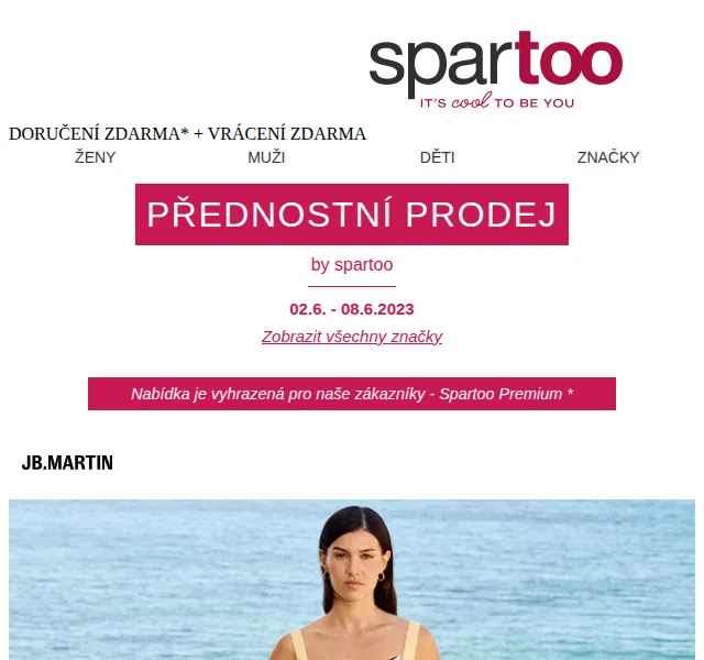 Spartoo: SLEVA AŽ -50 % na JB Martin, Mustang a Replay – červenec 2026 | Nuslet.cz