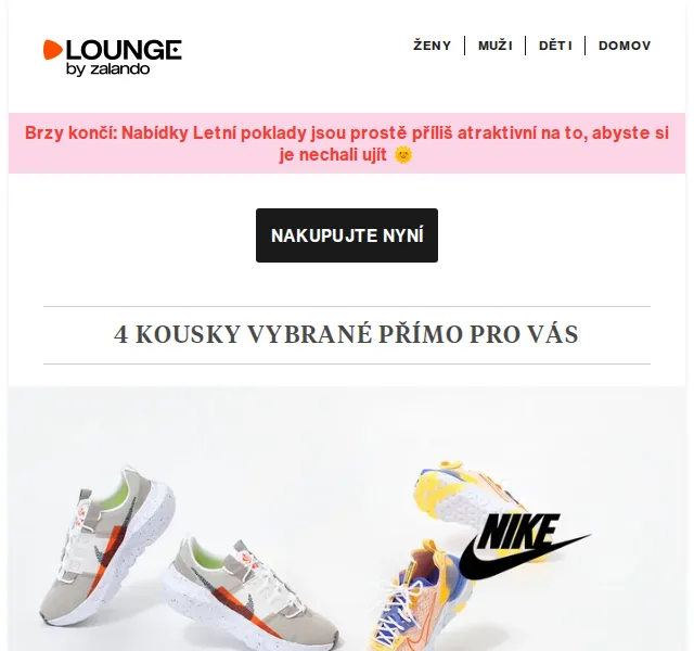 Lounge by Zalando: Nike Sportswear, KARL LAGERFELD, JOOP! až 79 % – červen 2026 | Nuslet.cz