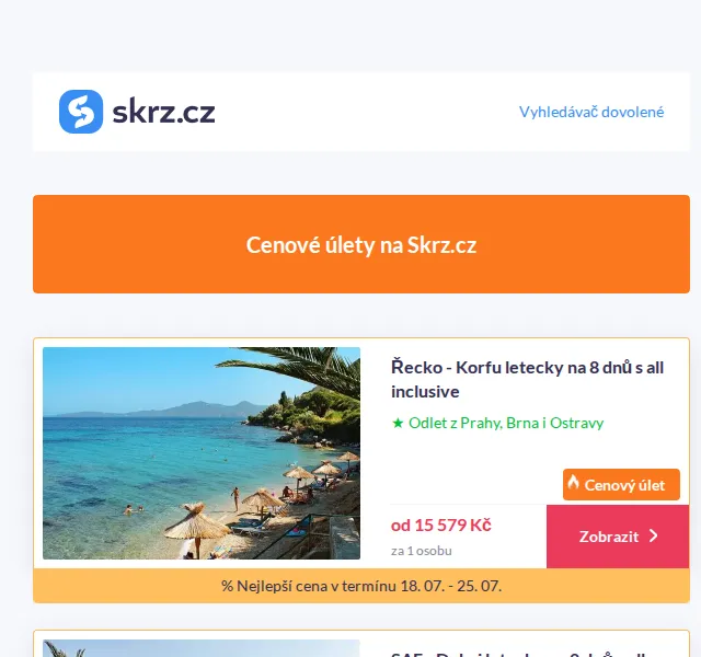 Skrz: Dovolená v Egyptě od 8 990 Kč – červen 2026 | Nuslet.cz