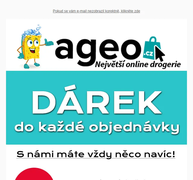 Ageo: Dezinfekční gel zdarma ke každému nákupu – červen 2026 | Nuslet.cz