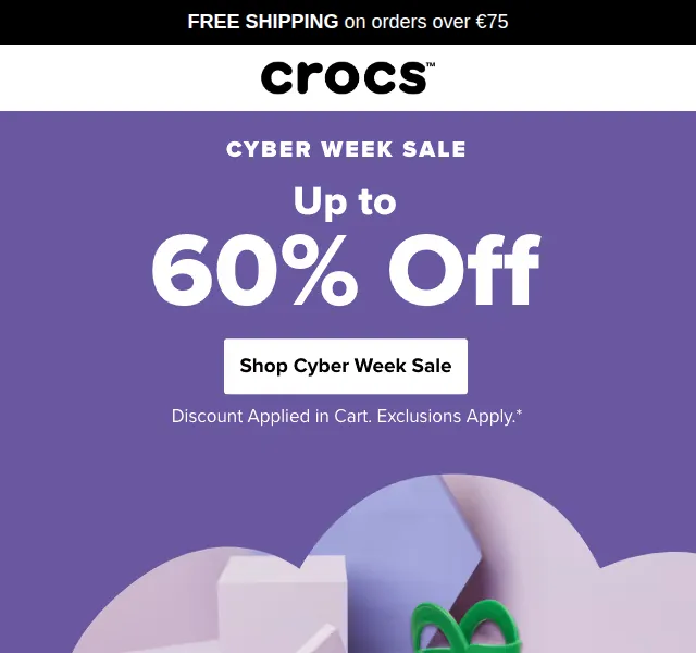 Crocs: Sleva až 60 % v Cyber Week Sale – červen 2026 | Nuslet.cz