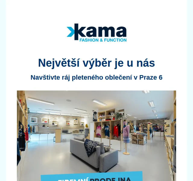 KAMA: Největší výběr pleteného oblečení – červen 2026 | Nuslet.cz