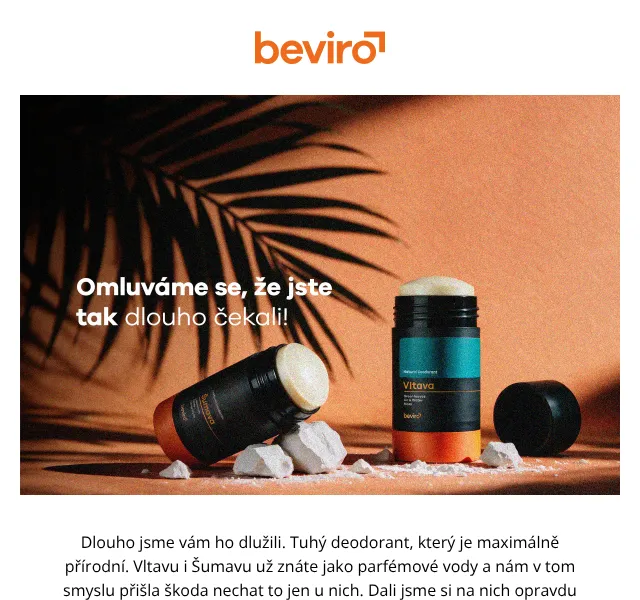 Beviro Natural Deodorant – přírodní deodorant – srpen 2026