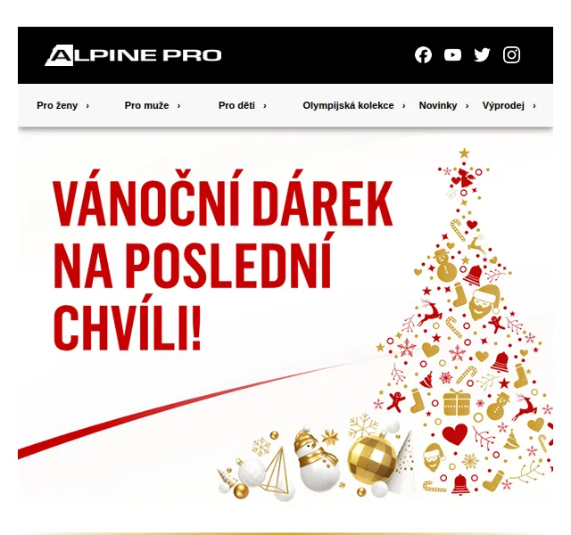 ALPINE PRO: dárkové poukazy k Vánocům – červen 2026 | Nuslet.cz