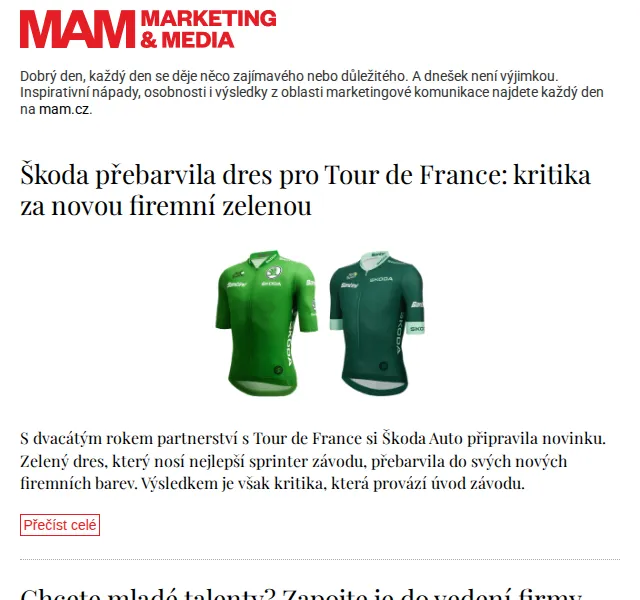 Marketing & Media: MAM zprávy – červen 2026 | Nuslet.cz