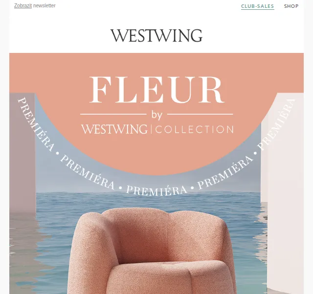 Westwing: Křeslo Bouclé Fleur z nové kolekce – červen 2026 | Nuslet.cz