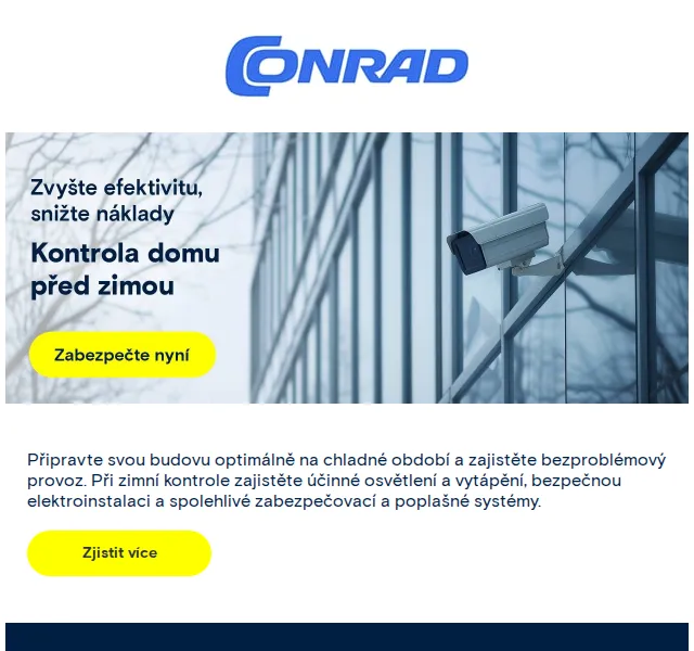Conrad Electronic: příprava budov na zimu – červen 2026 | Nuslet.cz