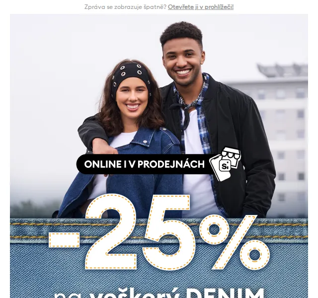 Sinsay: -25% na veškerý DENIM – červen 2026 | Nuslet.cz