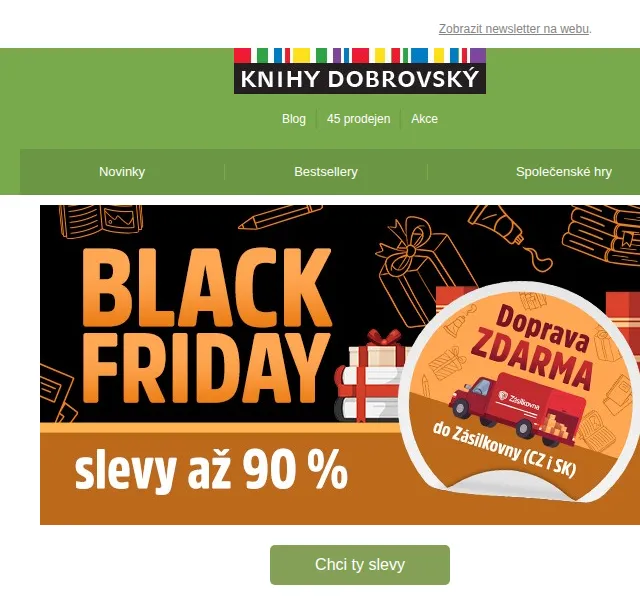 KnihyDobrovsky.cz: Black Friday se slevami až 90 % – červenec 2026 | Nuslet.cz