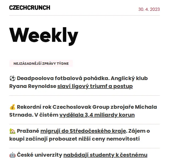 CzechCrunch: Novinky a přehled zpráv – Květen 2026 | Nuslet.cz