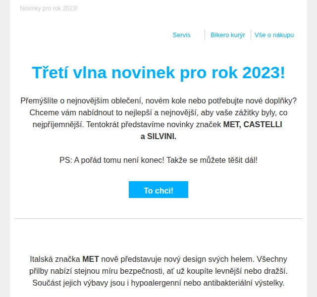 czbikero: Novinky MET, CASTELLI a SILVINI – květen 2026 | Nuslet.cz